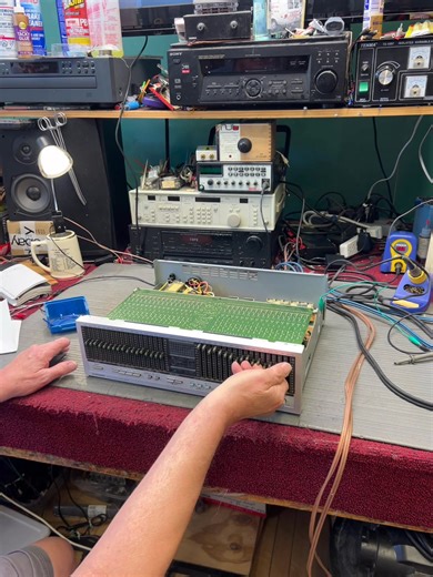 19K views · 490 reactions | Don checking out this neat Pioneer Equalizer. #vintageaudio #vintagestereo #hifiaudio #audiophile #audiophiles #classicaudio #stereo #pioneer #equalizer #vintage #soundquality #workvibes | The Vintage Audio Shop | Facebook