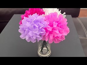 Quick and Easy Crepe Paper Flower - Hydrangea