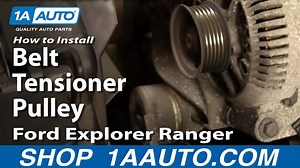 How to Replace Serpentine Belt Tensioner with Pulley 1993-2000 Ford Explorer