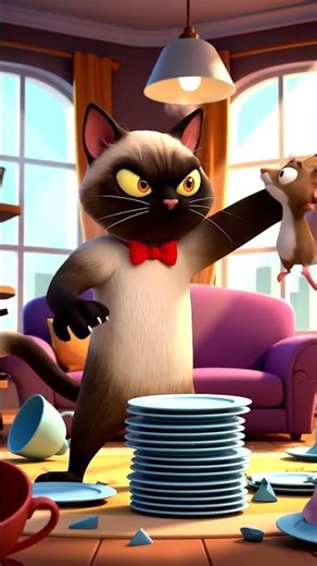 The rivalry between cats and mice #shorts #viral