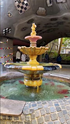 The Vibrant World of Hundertwasser Village– Where Art Meets Architecture! #austria #vienna #views 🎨