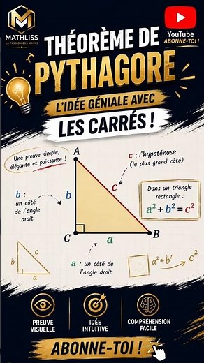 Le théorème de Pythagore enfin expliqué !