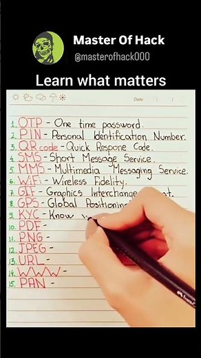 meaning of acronym 🤔