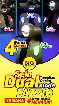 Sign dual mode fazzio. be a cool. #fazzio #yamahafazzio #fazzio125