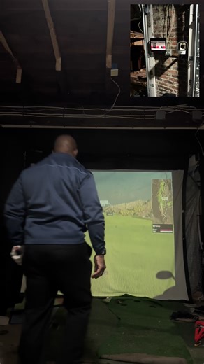 Take a look in my tik tok shop for the projector. #golfsimulator #golfeveryday #golfsetup