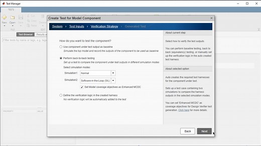 How to Perform Back to Back Testing in Simulink
