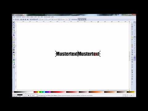 Inkscape-Tutorial: einen Text in einen Pfad umwandeln