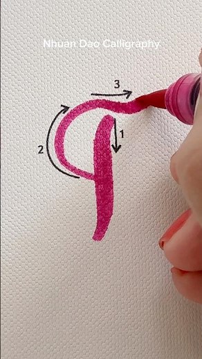 How to Write Letter T - Easy Tutorial for Beginners #nhuandaocalligraphy #brushlettering