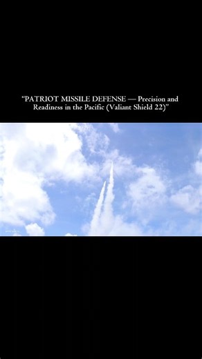 PATRIOT LIVE-FIRE — Valiant Shield 22: Advanced Missile Defense in Action Description - In 2022, during Valiant Shield 22, U.S. forces executed a live-fire exercise using the Patriot PAC-2 system to intercept a simulated cruise-missile threat off the coast of Palau. The demonstration showcased the system’s precision tracking, missile guidance, and real-time engagement capability — critical for protecting allied forces and maintaining regional stability. 🎥 Footage courtesy: U.S. Department of De