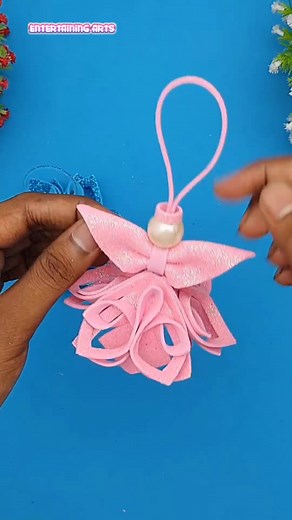 How to make Christmas Angel #reels #Crafts #ChristmasDecor | Entertaining Arts