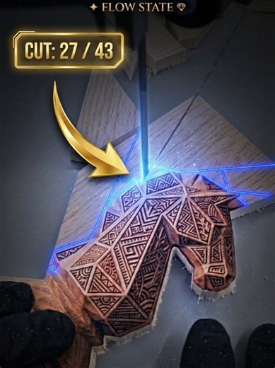 Satisfying Flow Challenge: Precision Cutting Art