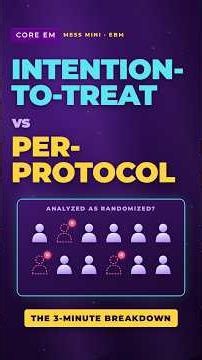 ITT vs Per-Protocol: the 3-minute breakdown | Dr. Michael Mojica #Shorts