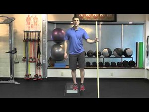 Drop box exercise for gluteus medius strength