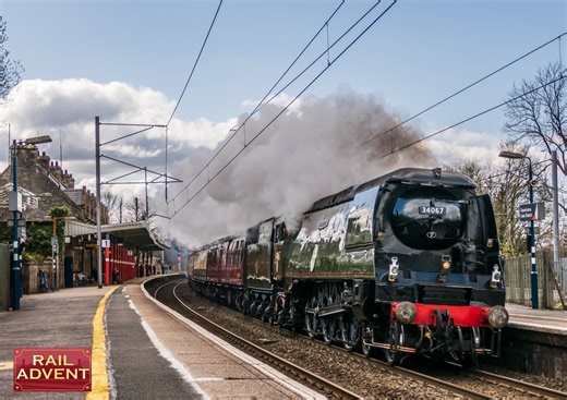 Steam locomotive 34067 Tangmere set to haul Cumbrian Mountain Express