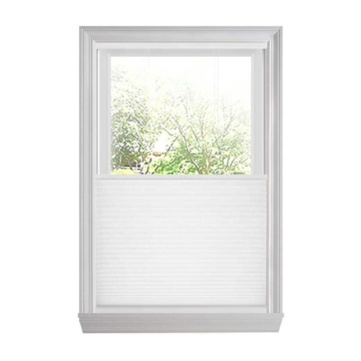 Check The Home Depot's Q&A Before Buying: Home Decorators Collection Snow Drift Top Down Bottom Up Cordless Light Filtering Cellular Window Shades-70.125 in. W x 72 in.L(Actual 69.875 x 72)