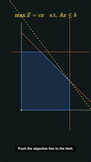 How Linear Programming optimizes the world #maths #studytips #visualmath #stemeducation #shorts