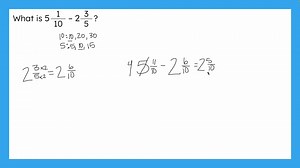 Adding and Subtracting Mixed Numbers Help Video 3
