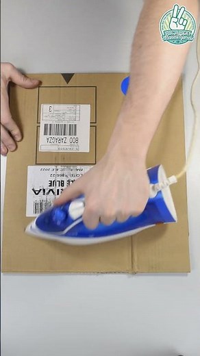 How to remove adhesive stickers from cardboard in seconds