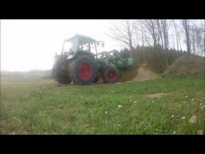 ERDE schieben mit Fendt 307 LSA