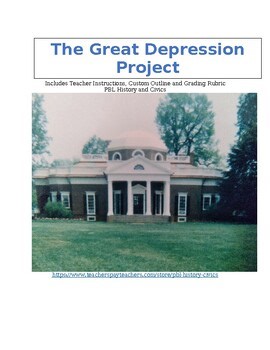 No Prep The Great Depression Project