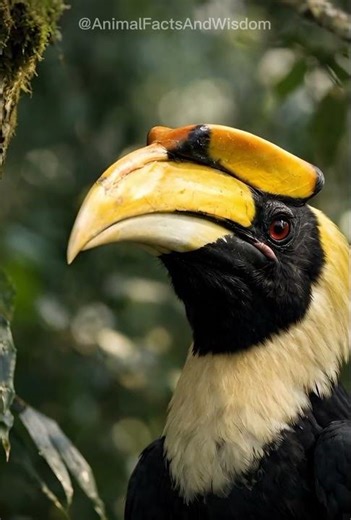 This Bird Has a Giant Helmet on Its Beak ⛑️ #shorts