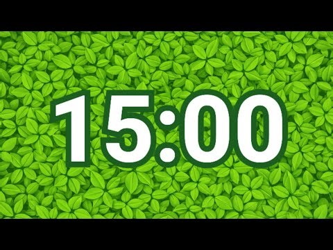 15-Minute Fresh Green Leaves Timer 🌿 – Calm & Relaxing Classroom Countdown