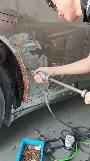 Car Dent Repair with Stud Welding System – Satisfying Auto Body Restoration Process