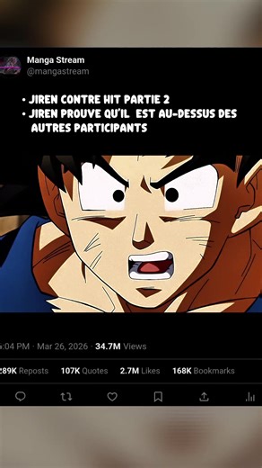 hit vs jiren partie 2 hit passe à l'action #dbs #Anime #Jiren #Goku #animeedits
