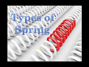 Different Types of Spring in Mechanical Engineering | amit mak