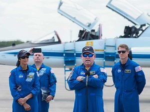 NASA astronauts arrive for Boeing’s first human spaceflight