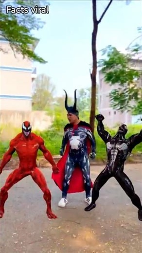dabal spider man attack venom team #spiderman #venom #ironman #monster #joker #shorts