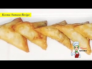 Crispy Keema Samosa Recipe by Kanwal's Kitchen