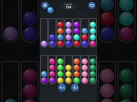 Ball Sort by Infinite Joy (V2): Levels 723, 724, 725