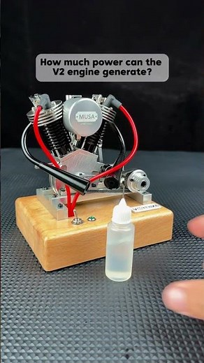 How much power can the V2 engine generate?#Vortrixe #EngineModel #engine #v2 #miniengine
