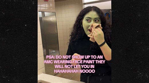 'Wicked' Face Paint Not Flying at AMC With Fans Asked to Wash Green Off