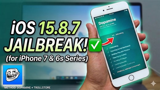 How to Jailbreak iOS 15.8.7 (iPhone 7/6s/Plus) with Dopamine & TrollStore! - ICTfix