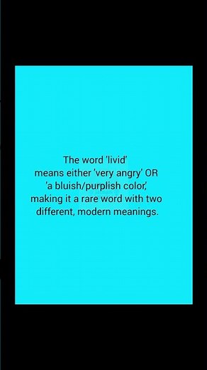 😱 The Word "Livid" Has Two Opposing Meanings!
