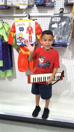🌟 7 year old Jelijah Diaz is rocking his role as the face of the Avengers Iron Man Halloween costume at Target 🎯 available nationwide in all stores and online! 🇺🇸 But that’s not all! Watch him bring the Avengers Theme Song to life on his melodica piano! 🎹🔥 His talent is just as heroic as the suit! 💥 🎃 | Jelijah Diaz Legacy