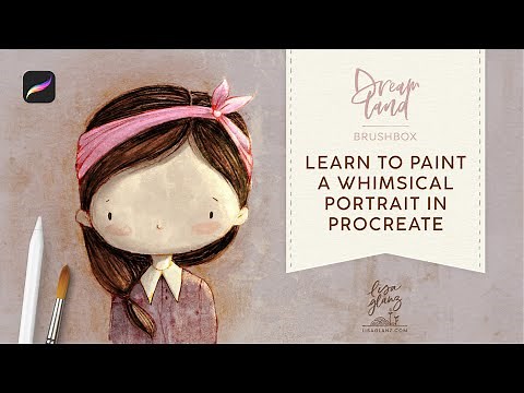 How to paint a whimsical girl portrait in Procreate