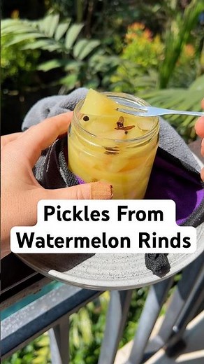 Pickles From Watermelon Rinds #pickledwatermelon #WatermelonRecipes #Recipes #homemaderecipes