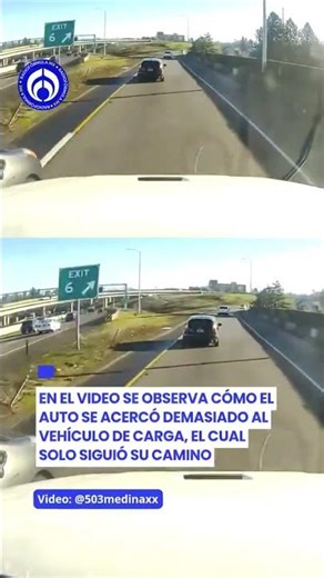 This is how a car tried to overtake a semi-trailer truck, but the dangerous maneuver took it off ...