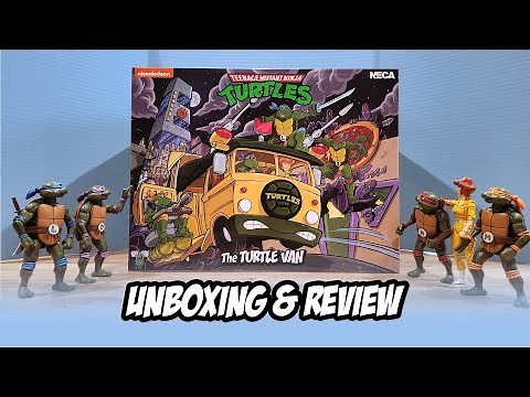 NECA TMNT Turtle Van Unboxing & Review