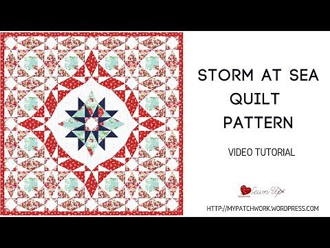 Storm at sea quilt video tutorial