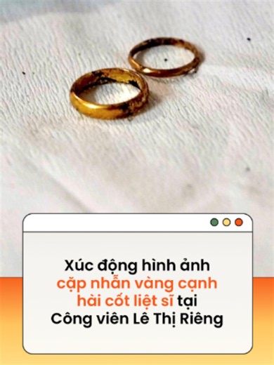 Hai chiếc nhẫn vàng, cây bút, lọ dầu gió cùng nhiều di vật được phát hiện trong quá trình quy tập h.à.i c.ố.t liệt sĩ tại Công viên Lê Thị Riêng (TP.HCM) #tiktoknews #amm Theo tienphong.vn #AAGT