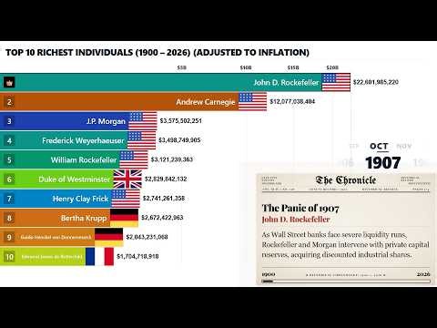 Top 10 Wealth Race from 1900 to 2026