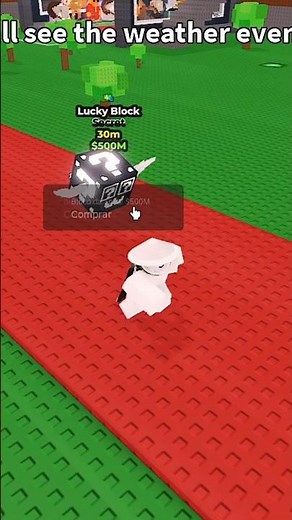 quase perco a Lucky Block secreta 😱 #roblox