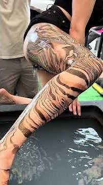 Black Gold & White Leg Marbling Dip