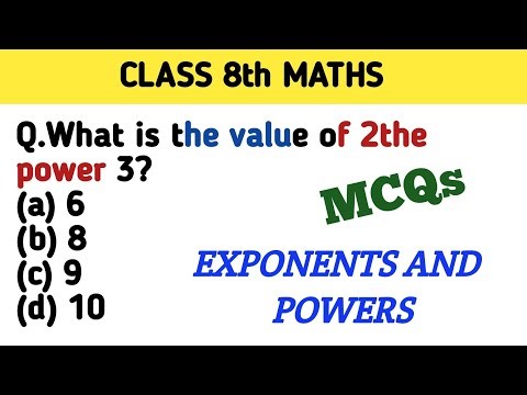 mcq of exponents and powers class 8| MCQ| quiz| QUIZ| class 8 maths| MATH| exponents and powers|math