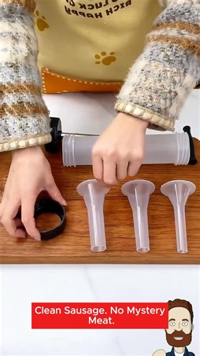 Make homemade sausage like a pro—no electricity needed! Manual sausage maker gives you control over flavor and texture. What’s your go-to filling? Drop it below! Manual Sausage Maker and Kitchen Meat Tools. | Cool Tech Corner