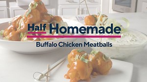 68K views · 615 reactions | Hey Foodies! Football season is in full swing and I've got the perfect appetizer recipe to enjoy while watching the game!  https://qvc.co/HHdvq My NEW Half Homemade recipe for Buffalo Chicken Meatballs comes together so easily and is great for feeding a crowd! Watch the full video below & tap the link above to watch even more Half Homemade recipes! | David Venable QVC | Facebook